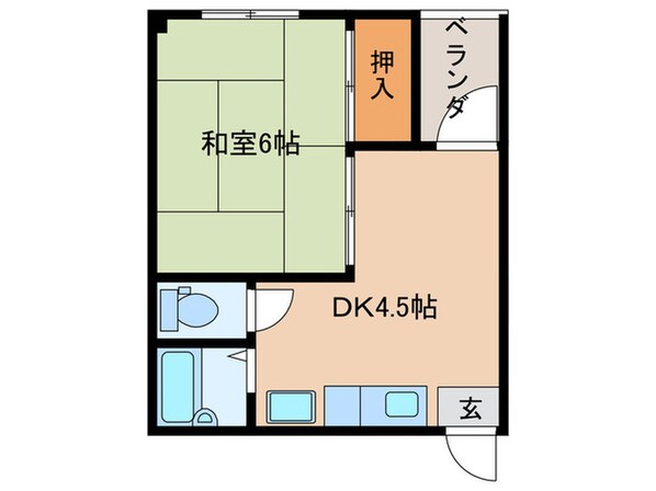 カエデハイツの物件間取画像